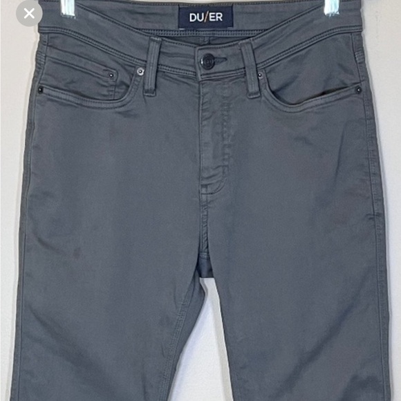 DU/ER Duer N2X No Sweat Slim Fit Pants - Men's Size 31*30 - Gray Green - Picture 1 of 5